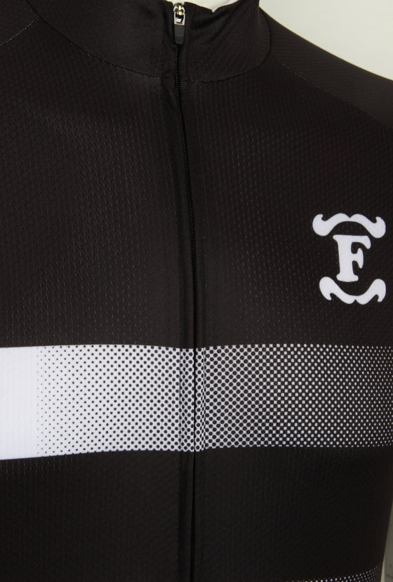 Fred's Cycle Jersey, Black and White